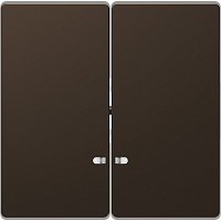 Лицевая панель Schneider Electric Merten D-Life для 2-кл. выключателя с подсветкой мокко